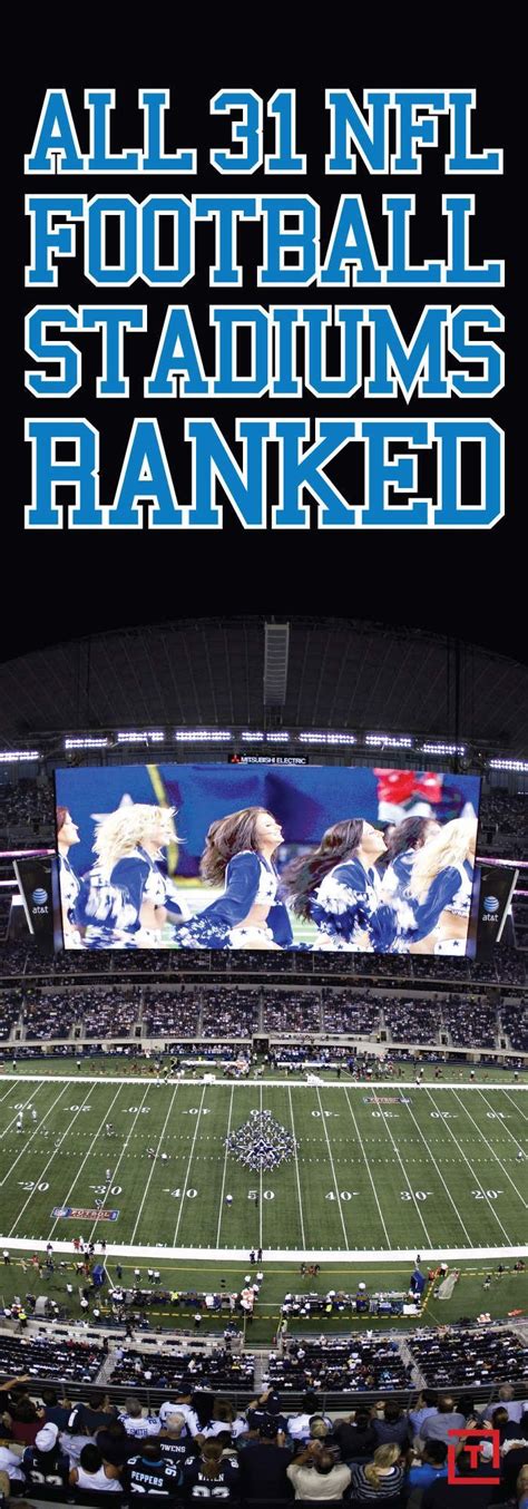 All 31 NFL Stadiums, Ranked | Nfl stadiums, Nfl, Cowboys stadium