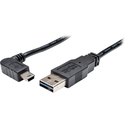 Tripp Lite 6ft Usb 20 Hi Speed Cable Reversible A To Right Angle 5pin Mini B