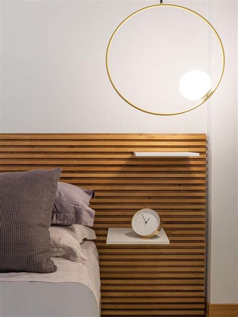 The Wood Slats Of This Headboard Are Designed For Shelves To Slot Into