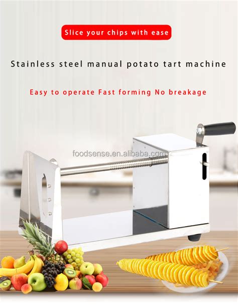 Manual Spiral Potato Chips Twister Slicer Cutter Tornado Twist Machine