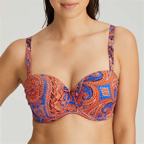 Bikini Prima Donna colección Casablanca COLOR Naranja TALLAS 95D