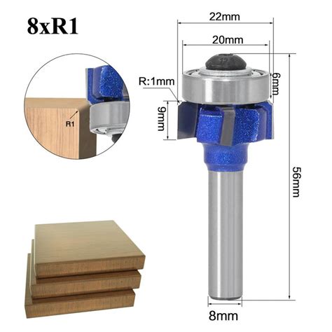 6mm 14 8 Shank Z4 Corner Round Router Bit R1 R2 R3 Trim Edging Woodwo