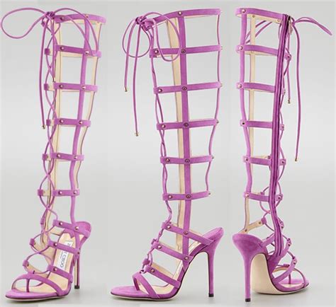 Rita Ora S Etam Live Lingerie Show Mogul Gladiator Sandal Boots