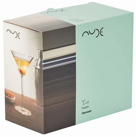 Set Of Martini Glasses Rounded VINTAGE MARTINI FUSION Vintage Collection By NUDE