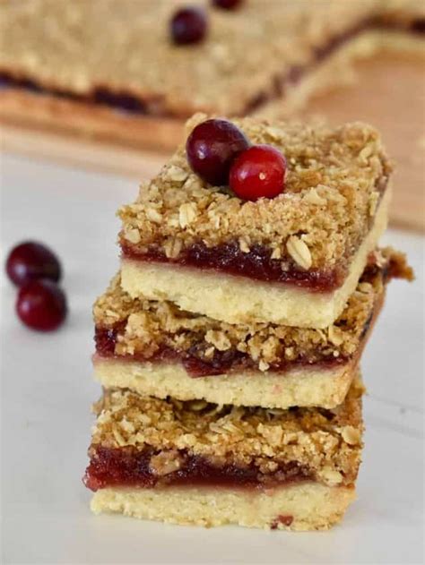 Cranberry Shortbread Bars This Delicious House