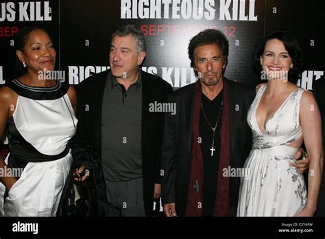 Grace Hightower Robert De Niro Al Pachino And Carla Gugino New York