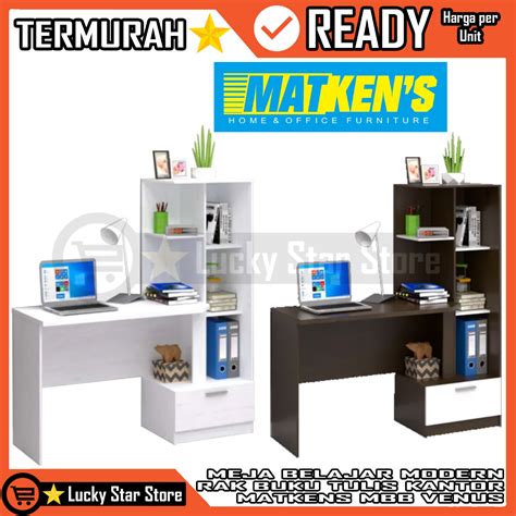 Jual Kargo MEJA TULIS BELAJAR KANTOR LAPTOP MBB VENUS LEMARI RAK BUKU