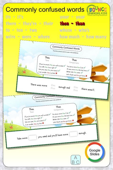 Fun Commonly confused words resources 