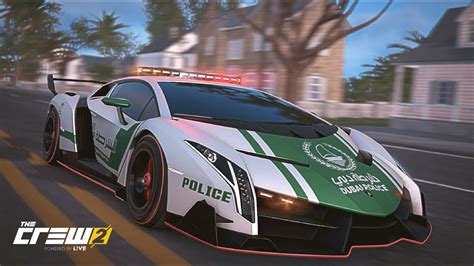 The Crew 2 2014 Lamborghini Veneno Police Interception Unit Fully