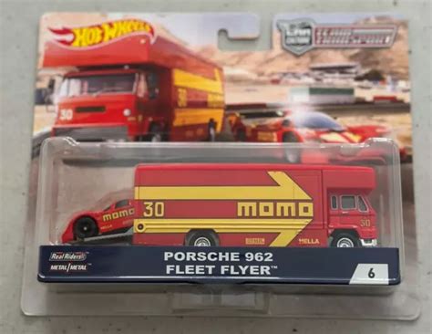 HOT WHEELS PREMIUM Team Transport PORSCHE FLEET FLYER MOMO Car Culture PicClick UK