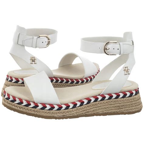 Buty Sanda Y Damskie Tommy Hilfiger Wedge Bia E Allegro Pl