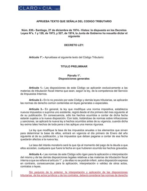 Codigo Tributario Pdf