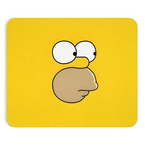 Homer Simpson Mouse Pad The Simpsons Mousepad Simpsons Etsy