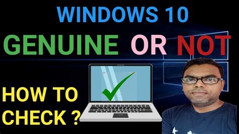 HOW TO CHECK GENUINE WINDOWS 10 YouTube