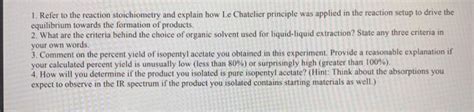 Solved Refer To The Reaction Stoichiometry And Explain Chegg