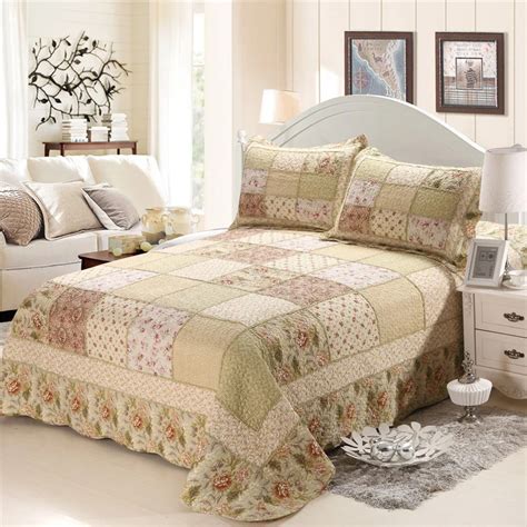 Chausub Cotton Patchwork Quilt Set Pc Pcs Floral Quilts Korean