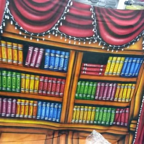 Detail Background Wisuda Rak Buku Koleksi Nomer