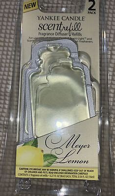 Yankee Candle Scent Light Plug Refill Fragrance Diffuser Meyer Lemon