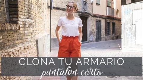 Clona tu armario Cómo hacer un pantalón corto o short paso a paso