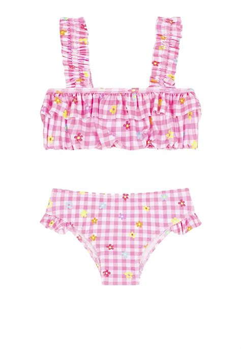 Buy Penti Checkered Daisy Frill Bikini Set 2024 Online ZALORA Philippines