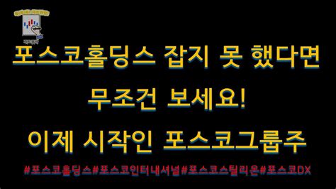 아직 매수 하지 않았다면 꼭 보세요 포스코그룹주 이제 상승 시작 합니다 포스코퓨처엠과 함께 갈 포스코홀딩스포스코인터내셔널