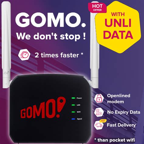 Unli Data Gomo Fx Id Modem For Dito Smart Rocket Sim Globe At