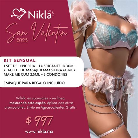 Kit Sensual San Valent N Nikla Eroteca Sex Shop Online