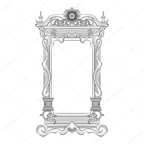 Victorian Mirror Drawing