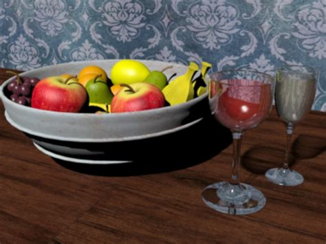 Free Fruit Bowl 3d Model