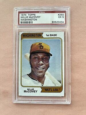 Topps Washington Willie Mccovey Psa Ebay