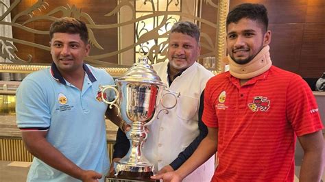 Injured Musheer Khan And Sarfaraz Khan Celebrate Irani Cup Victory With