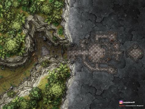 Dwarven Excavation But In The Jungle And Orc Pirates Battlemaps Dnd