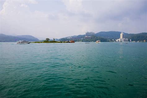 无人码头横图彩色室外旅游度假湖名胜古迹树林标志建筑地标建筑日月潭台湾中国亚洲遗迹水潭古迹文物娱乐