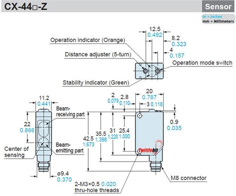 CX 442 Z CX442Z Photoelectric Sensors