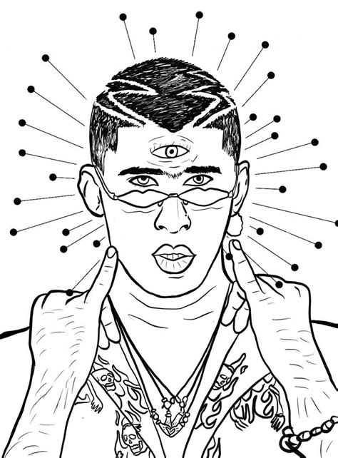 Top 63 Imagen Dibujos De Bad Bunny Faciles Thptnganamst Edu Vn