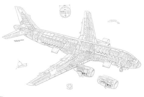 Airbus A320 Cutaway Drawing Our beautiful Wall Art and Photo Gifts include Framed Prints, Photo ...