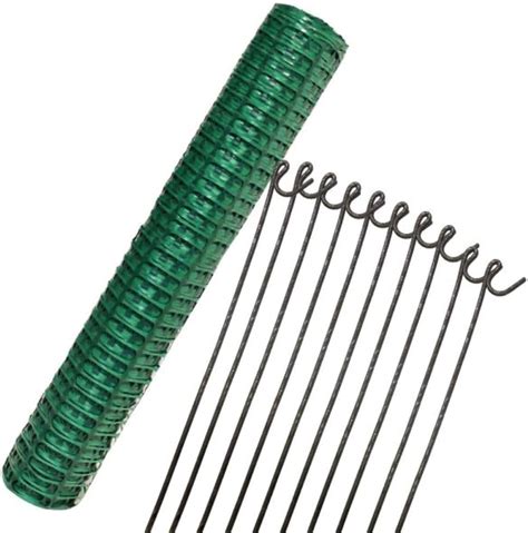 Suregreen Plastic Mesh Fencing 1m X 5m 50mm Holes Green Plastic Garden Fencing Mesh