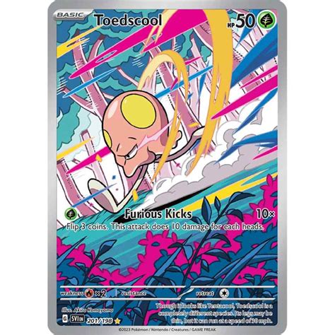 Toedscool 201 198 Illustration Rare Pokemon Card TCG Park