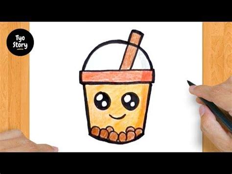 135 How To Draw A Cute Boba Drink Easy Drawing Tutorial YouTube In