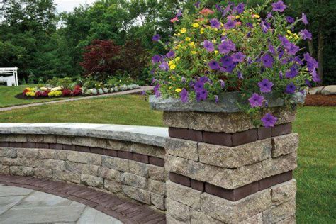 Estate Wall And Pillar With Copthorne Paver Pavers Backyard Backyard