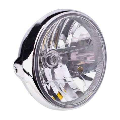 LAMPA REFLEKTOR MOTOCYKLOWY 7 CALI CHROM H4 DRAG W20e550t504jteyio68 25