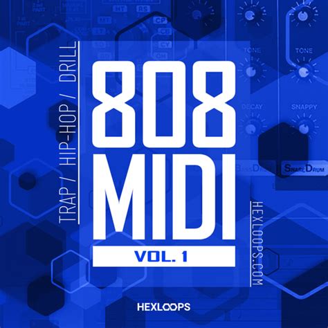 808 MIDI Pack Vol. 1 by Hex Loops - 808 MIDI