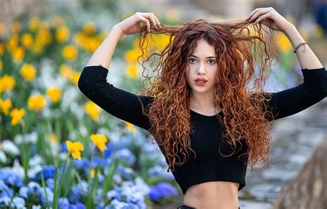 Beauty Redhead Girl Curl Marco Squassina Model Woman Hd Wallpaper Peakpx