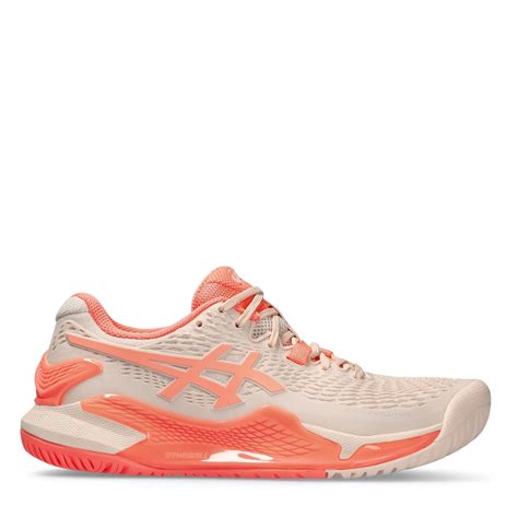 Asics Gel Resolution 9 Womens Tennis Shoes Pink Coral