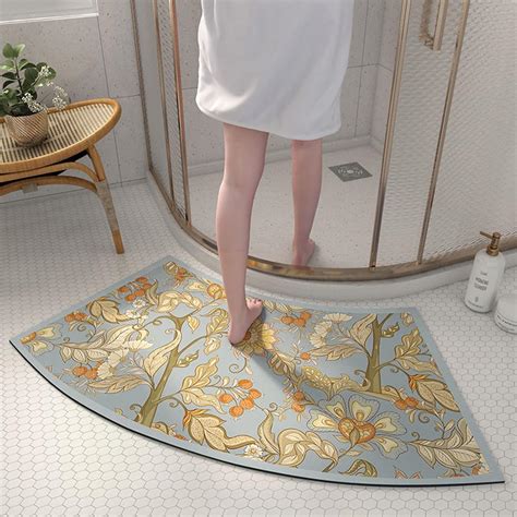 Amazon Curved Bathroom Rugs Bath Mat For Round Shower Super