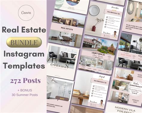 Real Estate Marketing Templates Bundle Real Estate Social Media Real