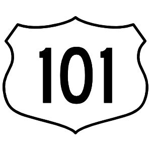 Highway 101 Sign Magnet