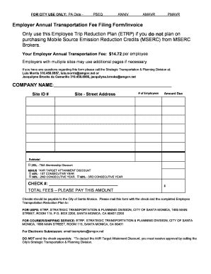 Fillable Online Smgov ETRP 15 16 BFillableb City Of Santa Monica Fax