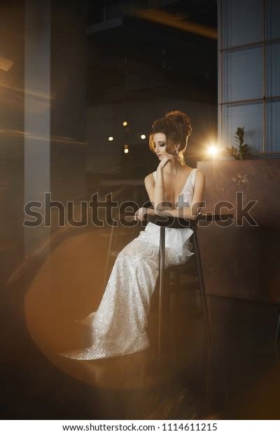 Sexy Busty Beautiful Brunette Model Girl Stock Photo 1114611215 Shutterstock