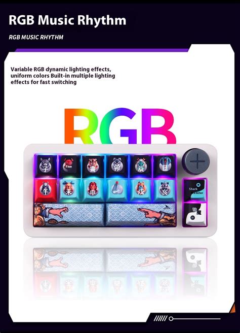 Darmoshark SK Wireless Mechanical Keyboard Key Hot Swappable RGB GASKET Custom Numeric